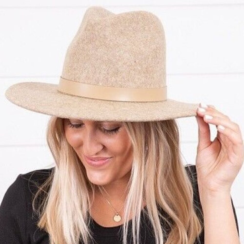Lack Of Color Carlo Mack Classic Luxe Fedora Style Women's Hat Medium 57cm